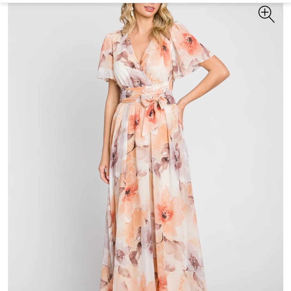 Pinkblush Floral Maxi Dress